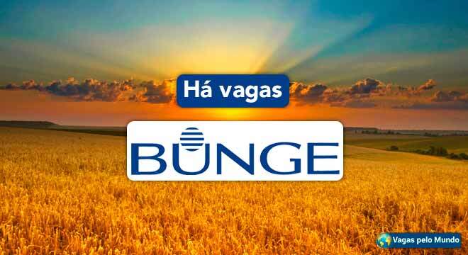 Bunge esta contratando e tem vagas abertas no Brasil