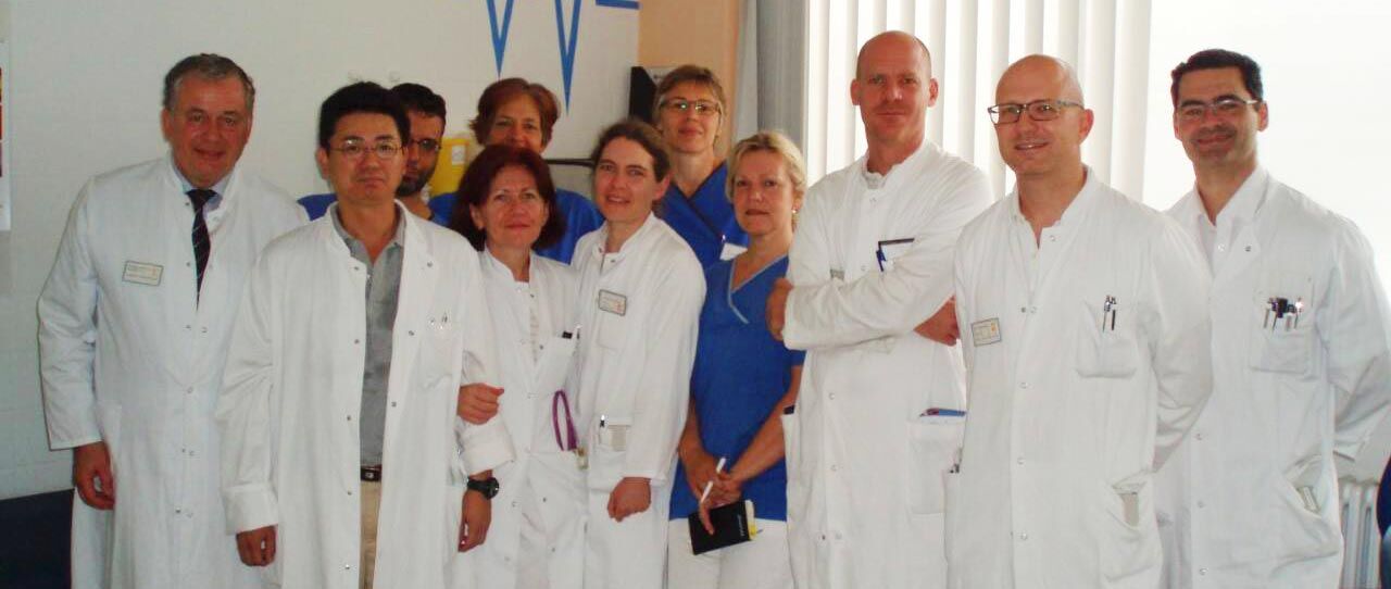 Equipe médica na Alemanha