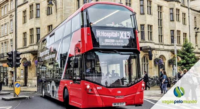 ônibus elétricos no Reino Unido