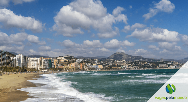 Malaga beach málaga espanha temperatura