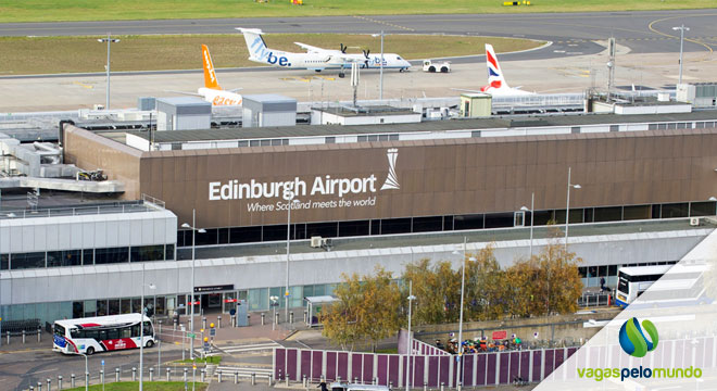 vagas no aeroporto de Edimburgo